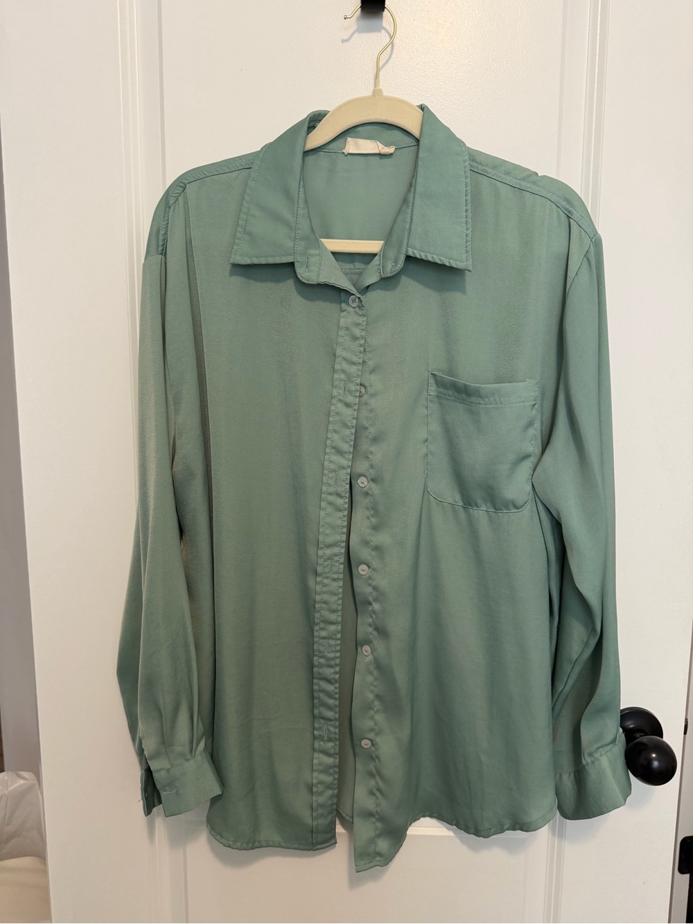 Altar'd State Men's Button-Down Shirt in Sage Green
